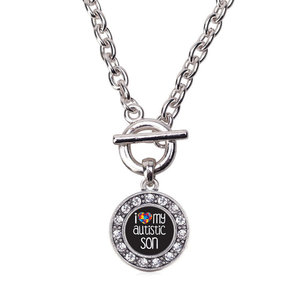I Love My Autistic Son Circle Charm