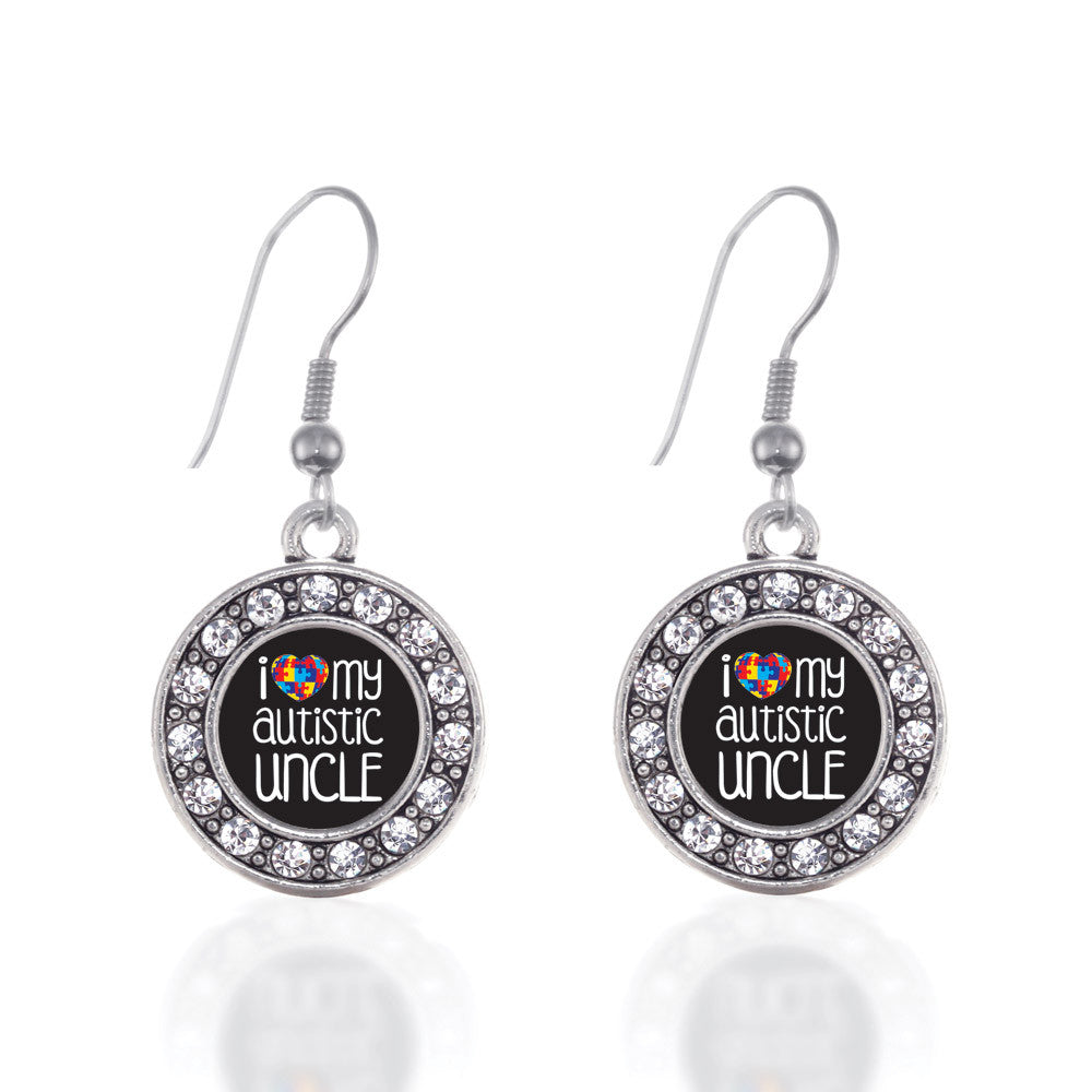 I Love My Autistic Uncle  Circle Charm