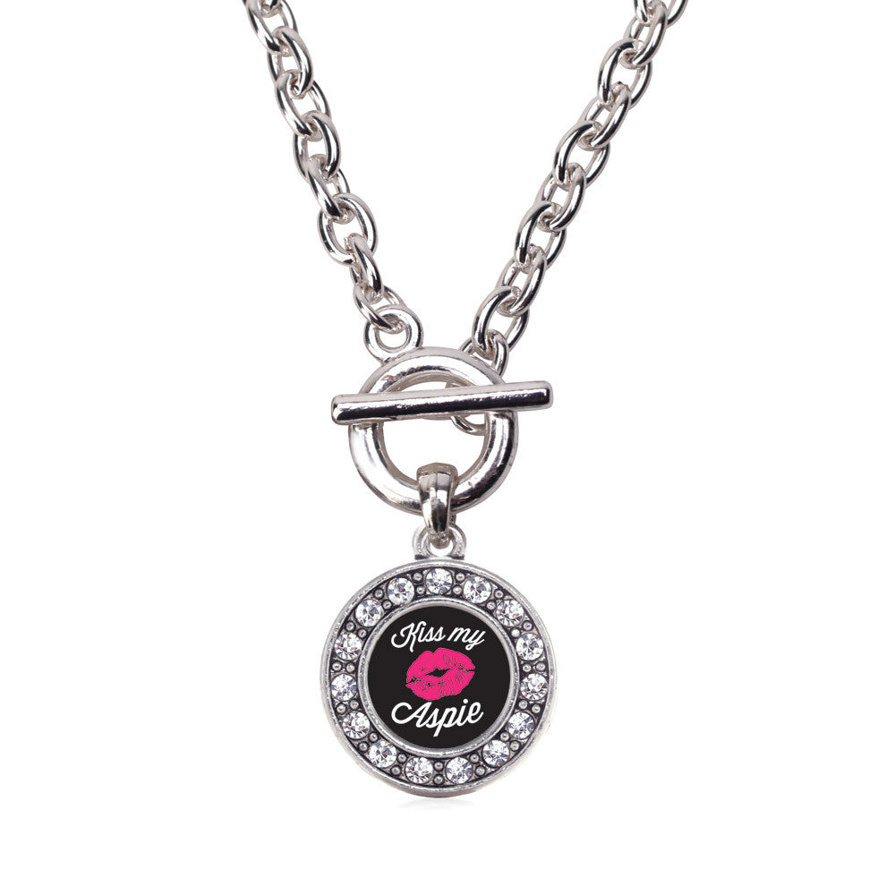 Kiss My Aspie Circle Charm