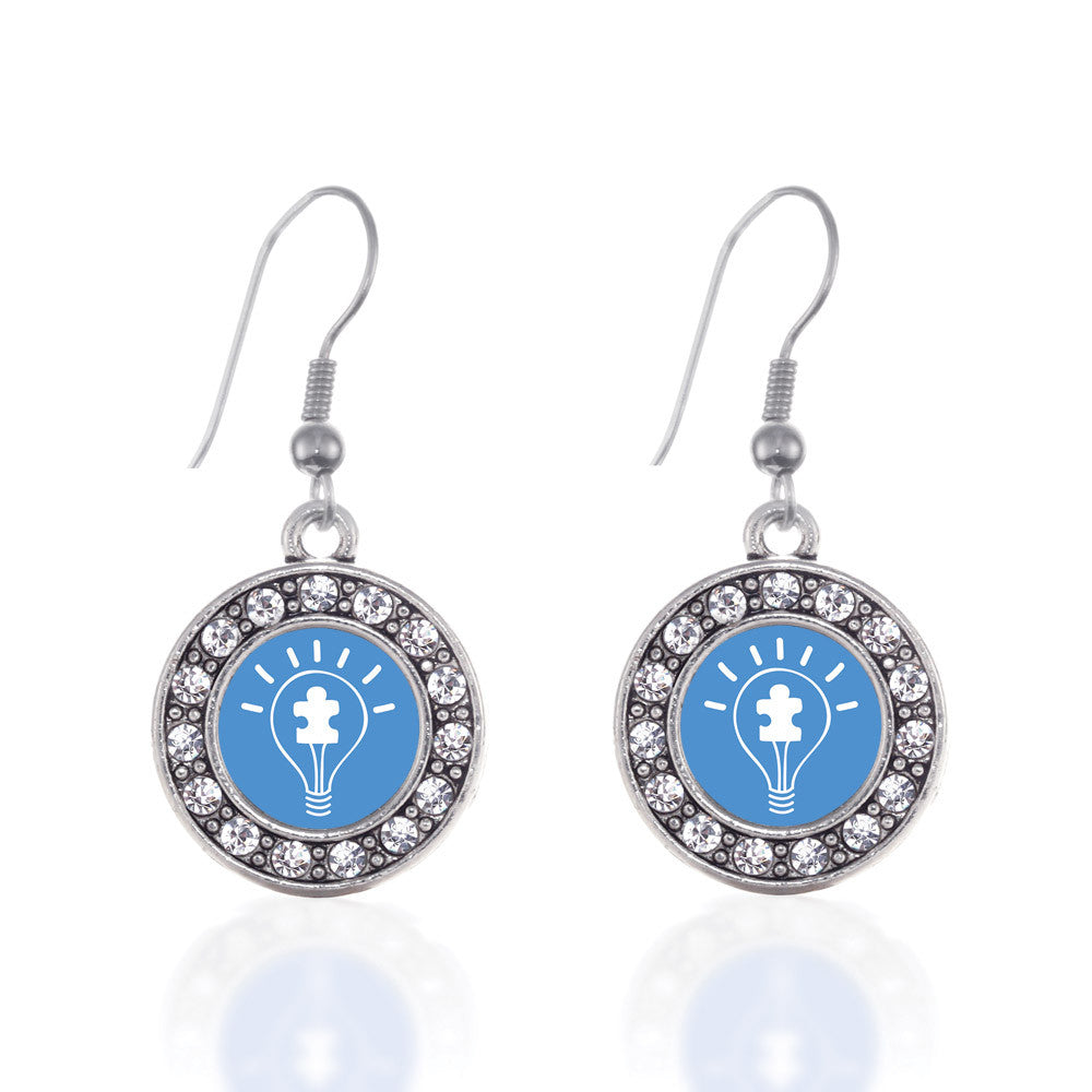 Light Bulb Autism Awareness  Circle Charm