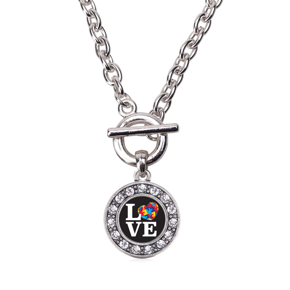 Love Autism Awareness Circle Charm