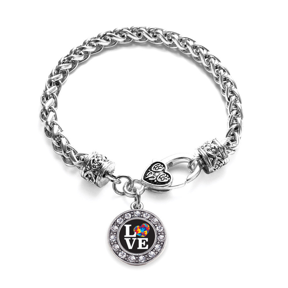 Love Autism Awareness Circle Charm