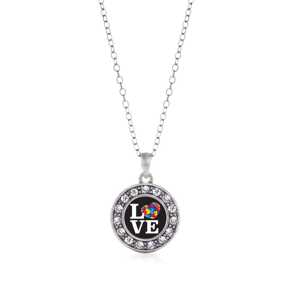 Love Autism Awareness Circle Charm