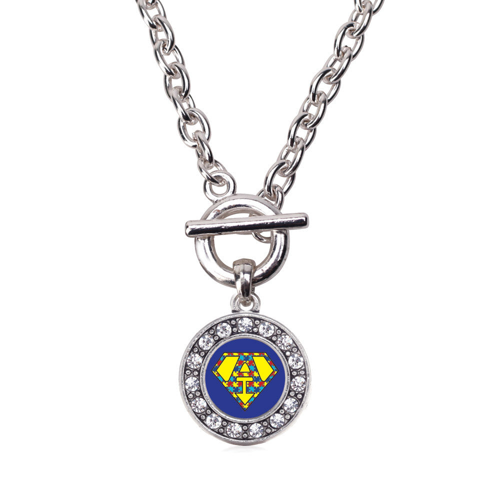 Super Autism Awareness  Circle Charm