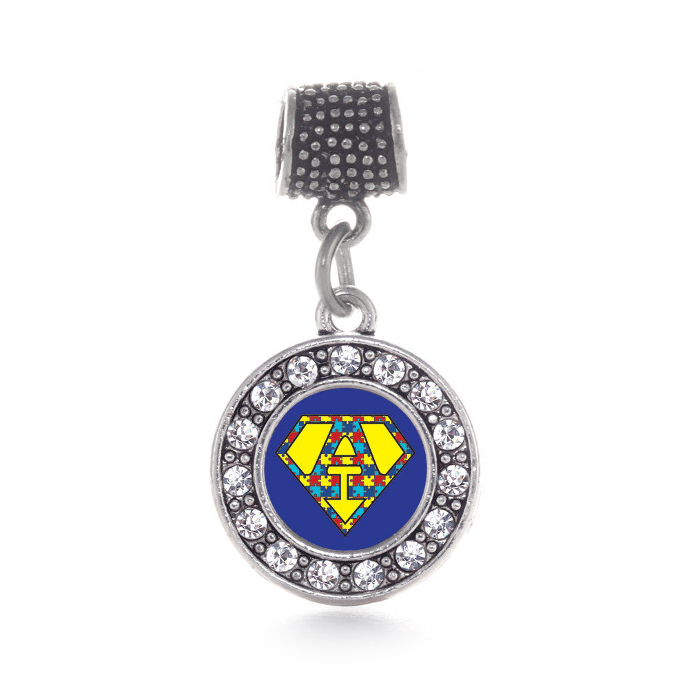 Super Autism Awareness  Circle Charm