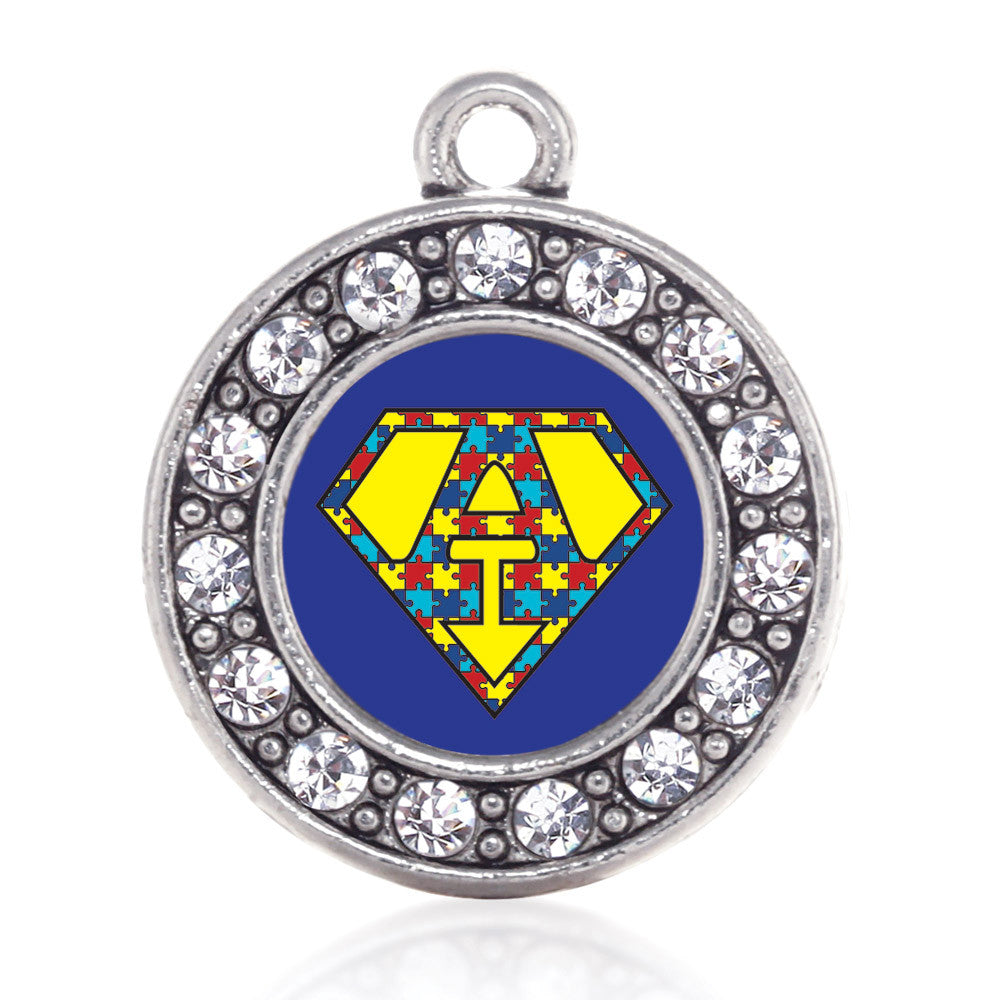 Super Autism Awareness  Circle Charm