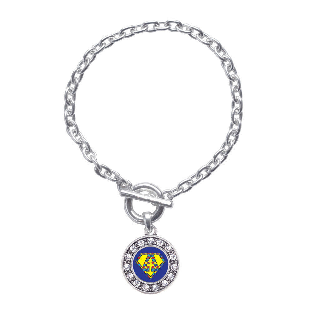 Super Autism Awareness  Circle Charm