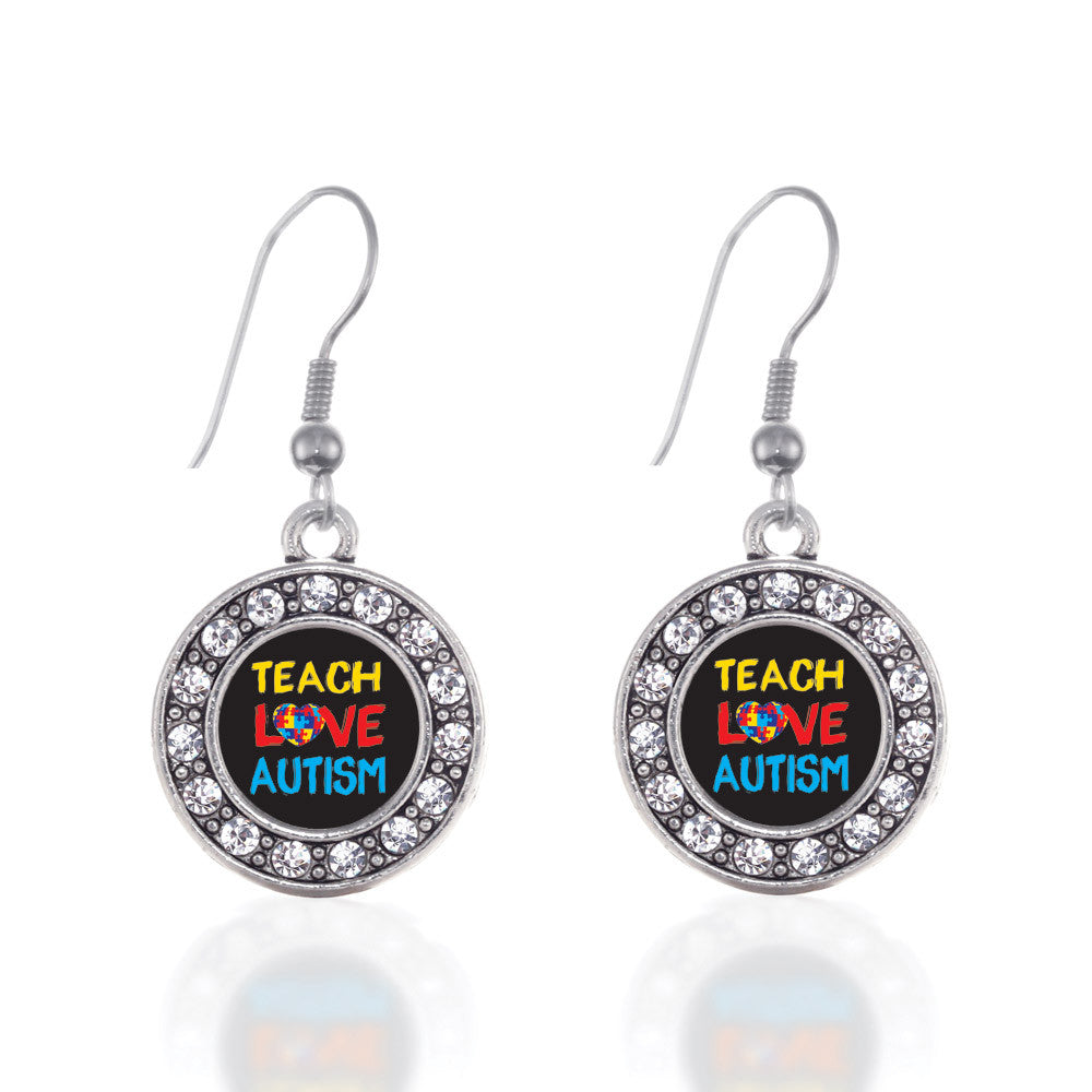 Teach Love Autism Awareness Circle Charm