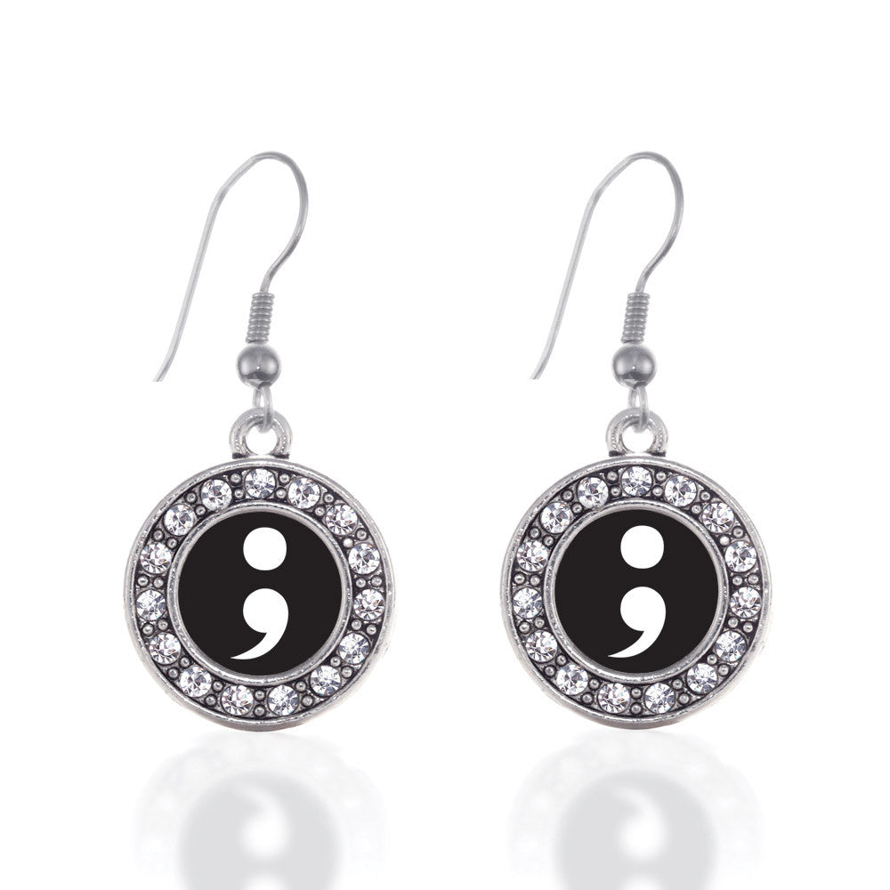 Semicolon Movement Circle Charm