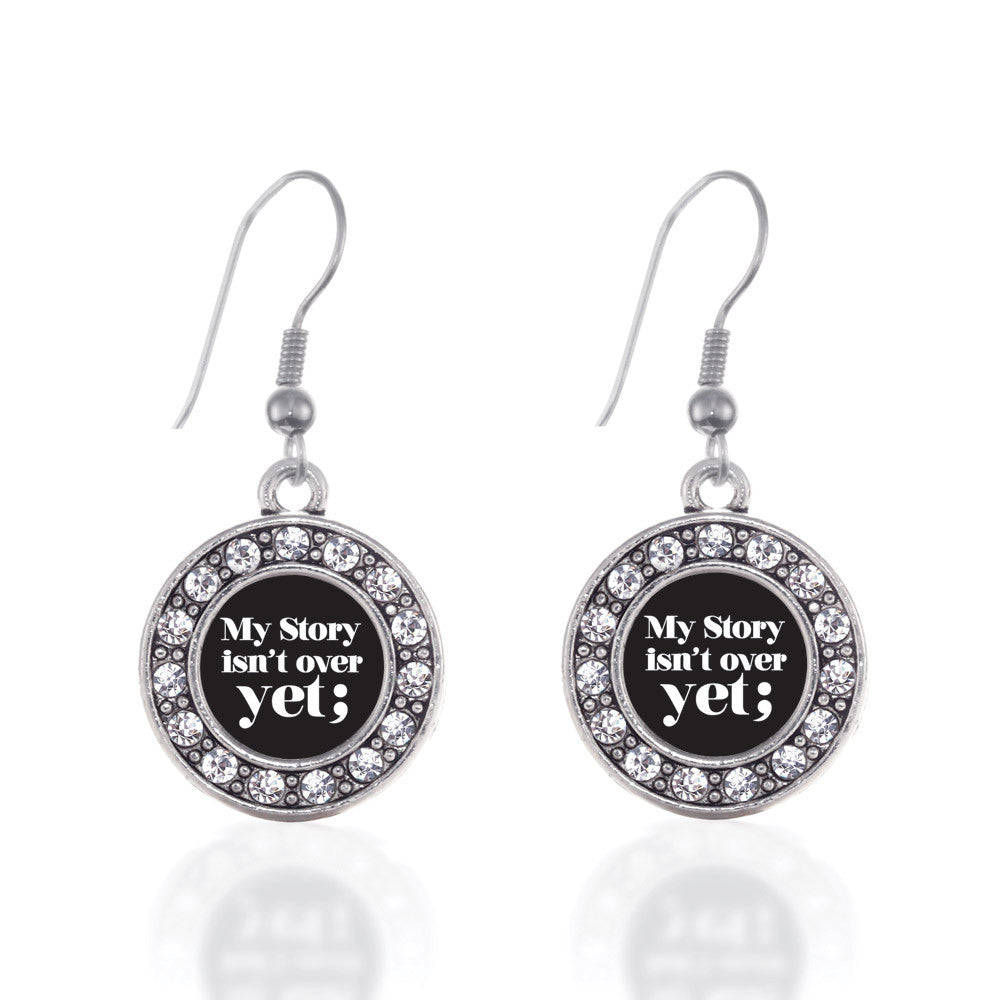 My Story Isn't Over Yet Semicolon Movement  Circle Charm
