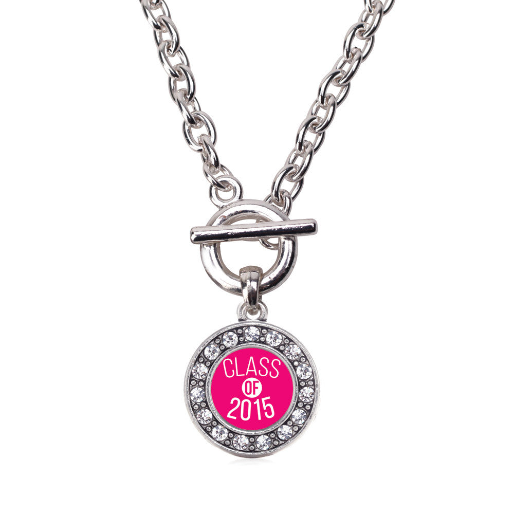 Class of 2015 Hot Pink Circle Charm