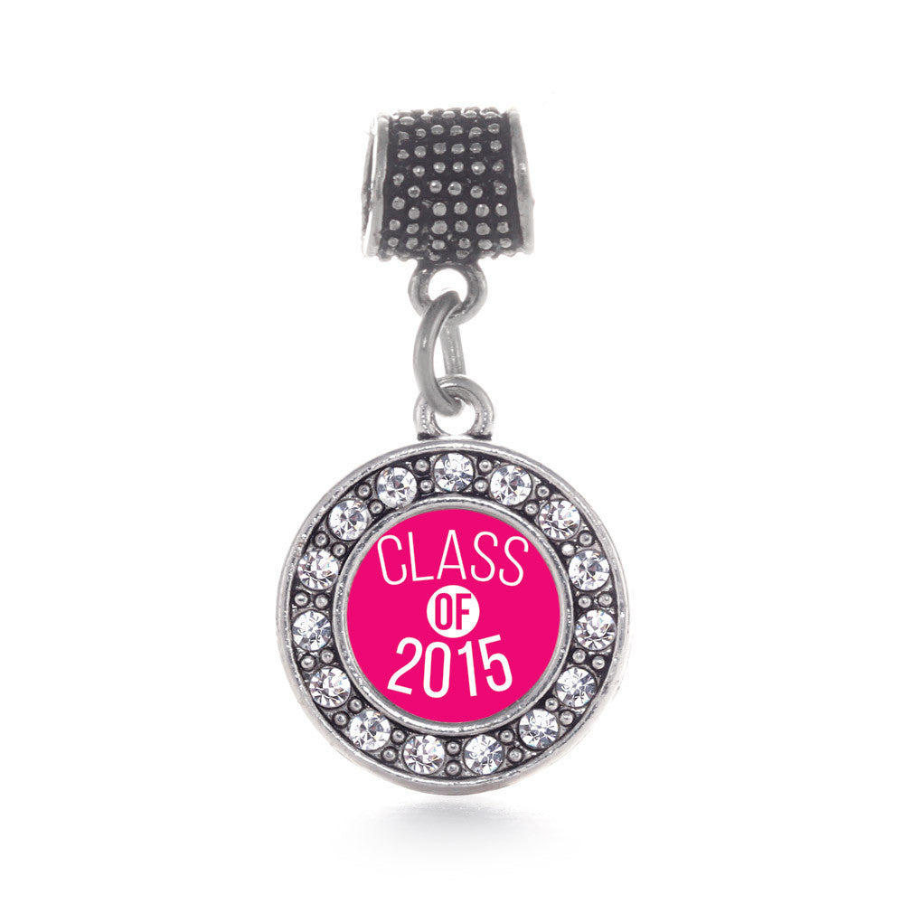 Class of 2015 Hot Pink Circle Charm