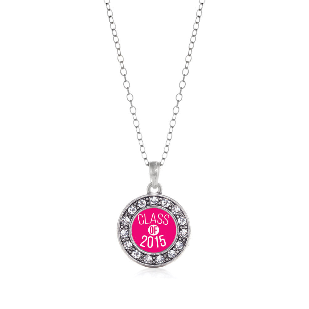 Class of 2015 Hot Pink Circle Charm