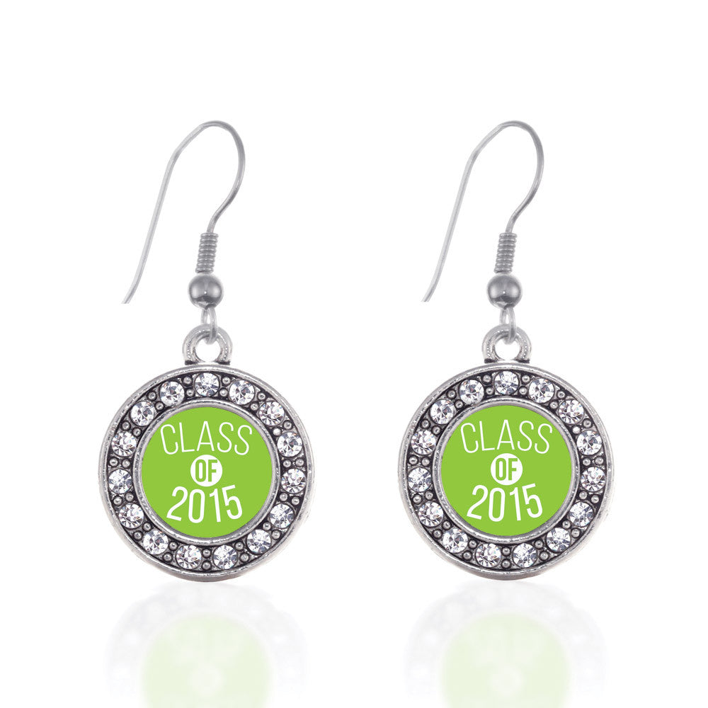 Class of 2015 Lime Green Circle Charm