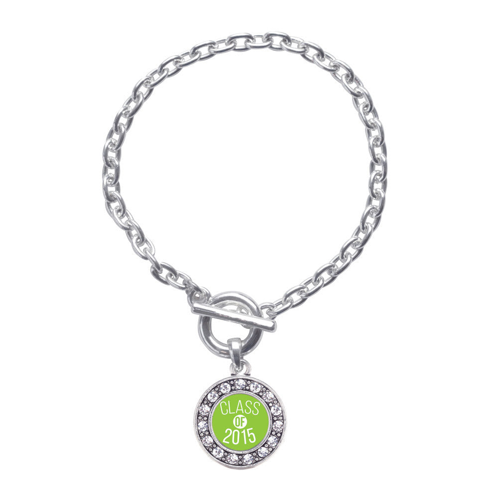 Class of 2015 Lime Green Circle Charm