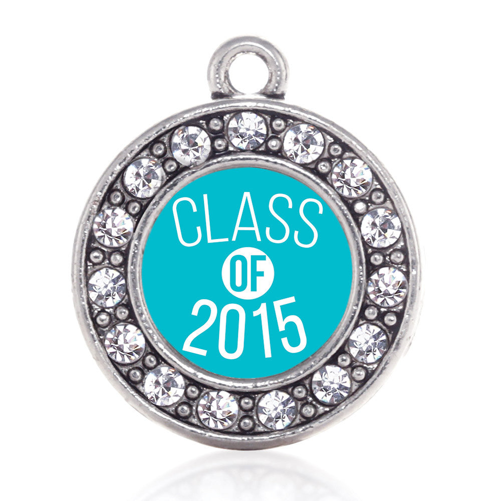 Class of 2015 Teal Circle Charm