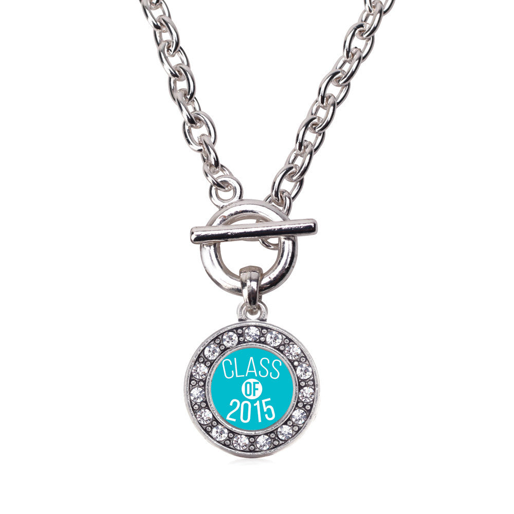 Class of 2015 Teal Circle Charm
