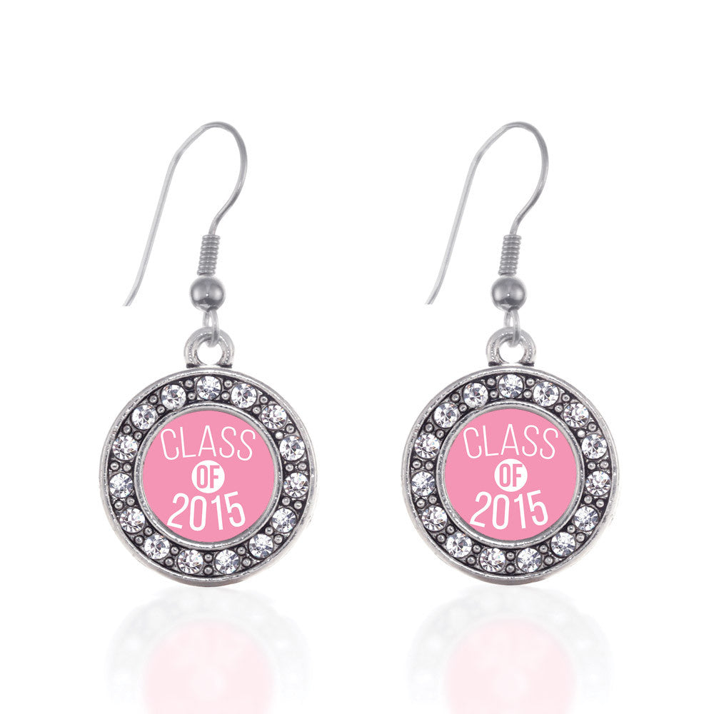 Class of 2015 Light Pink Circle Charm