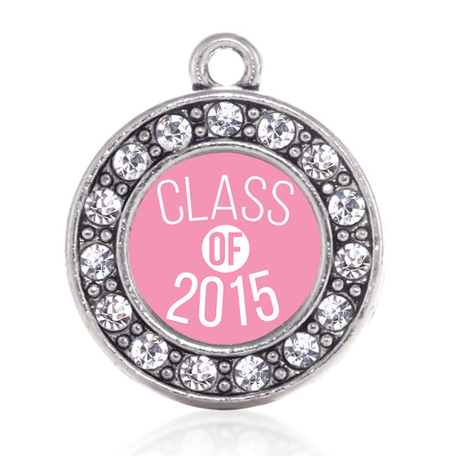 Class of 2015 Light Pink Circle Charm