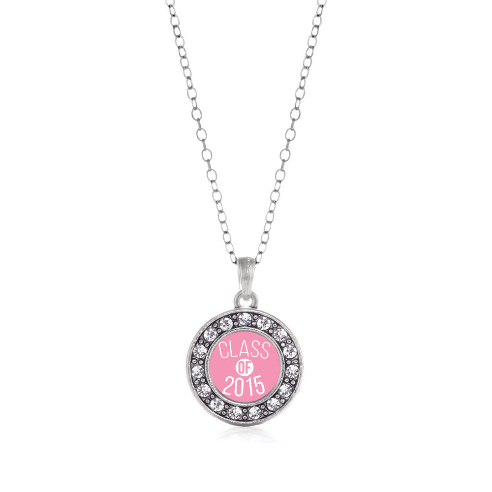 Class of 2015 Light Pink Circle Charm