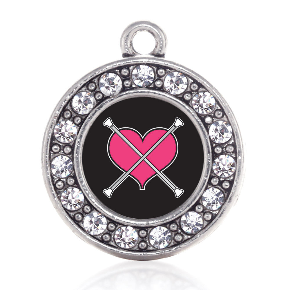 Baton Twirling  Circle Charm