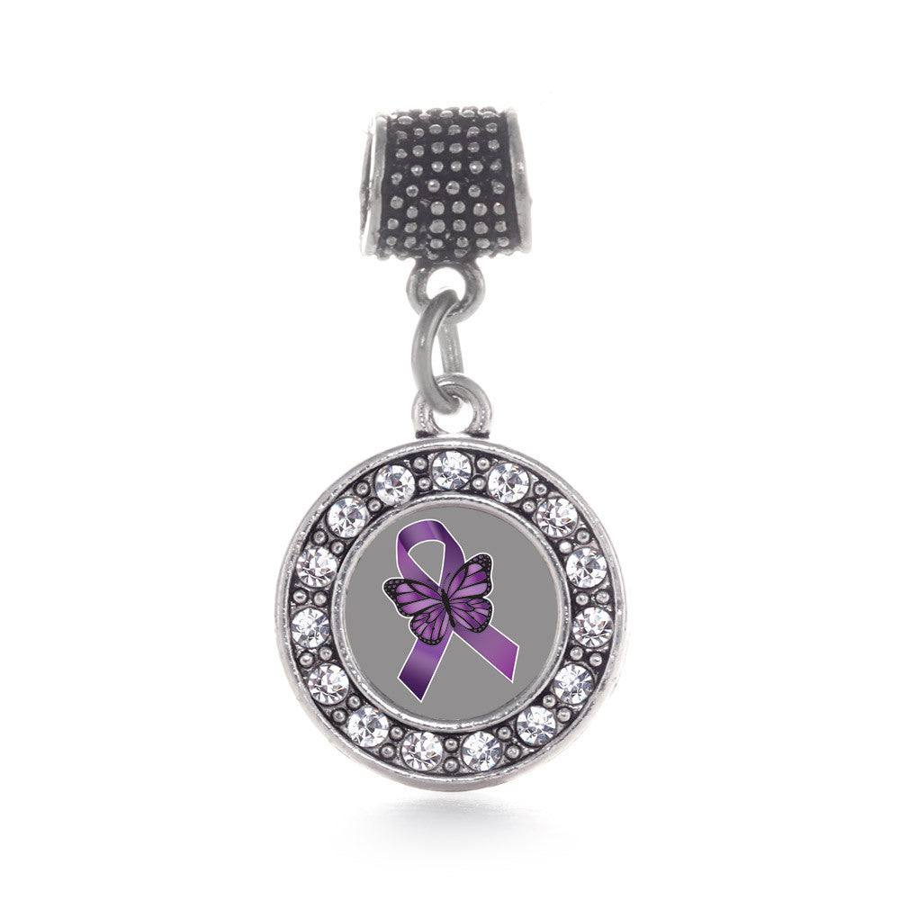 Fibromyalgia Awareness Circle Charm