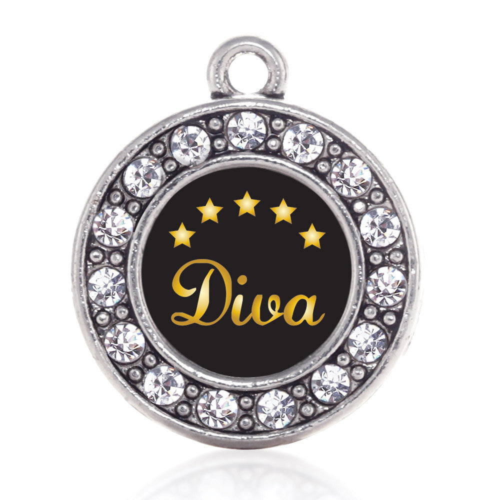 Five Star Diva Circle Charm