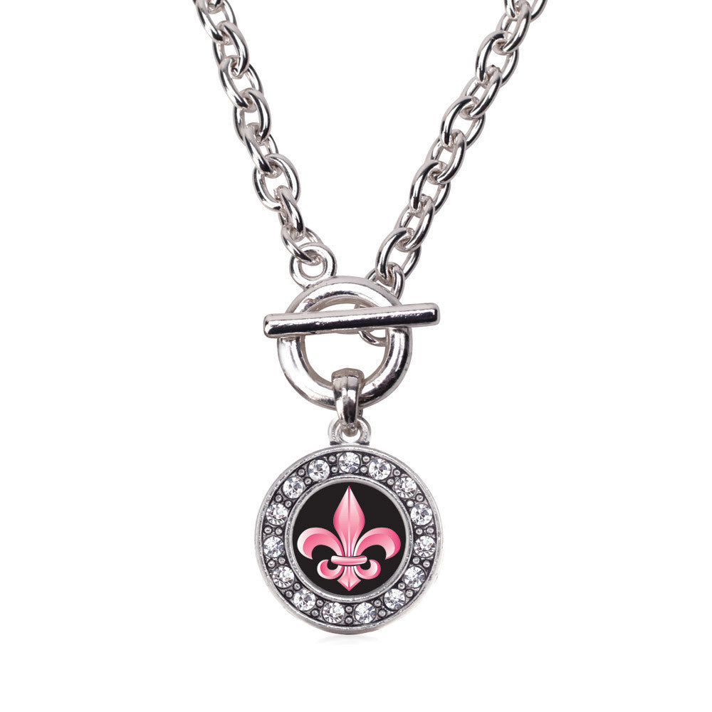 Fleur De Lis Circle Charm