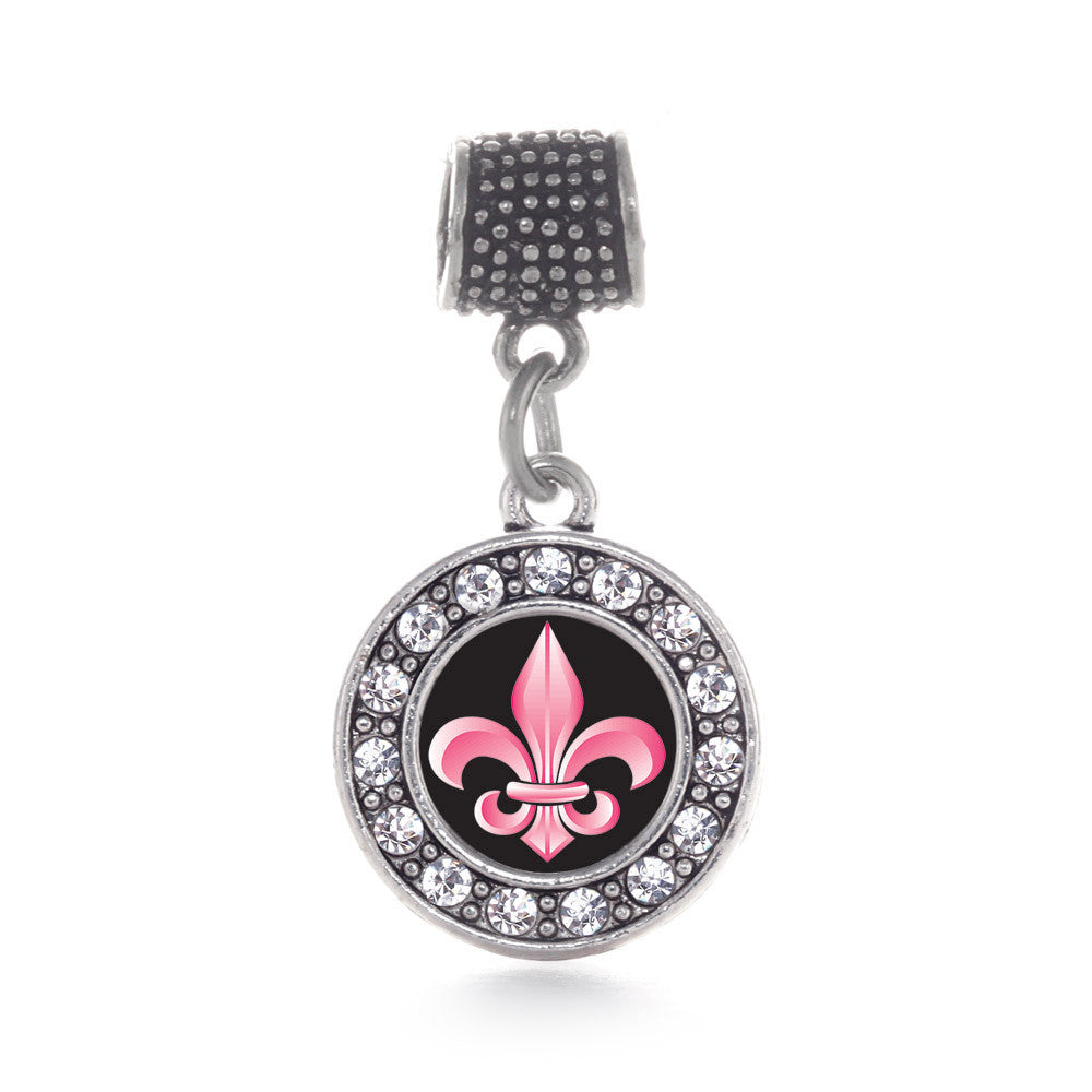 Fleur De Lis Circle Charm