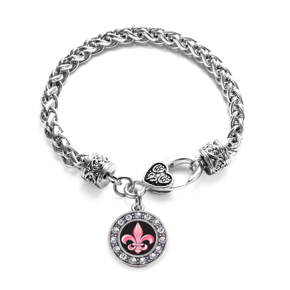 Fleur De Lis Circle Charm