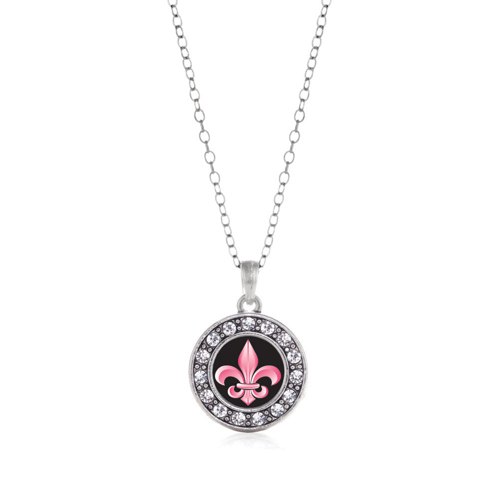 Fleur De Lis Circle Charm