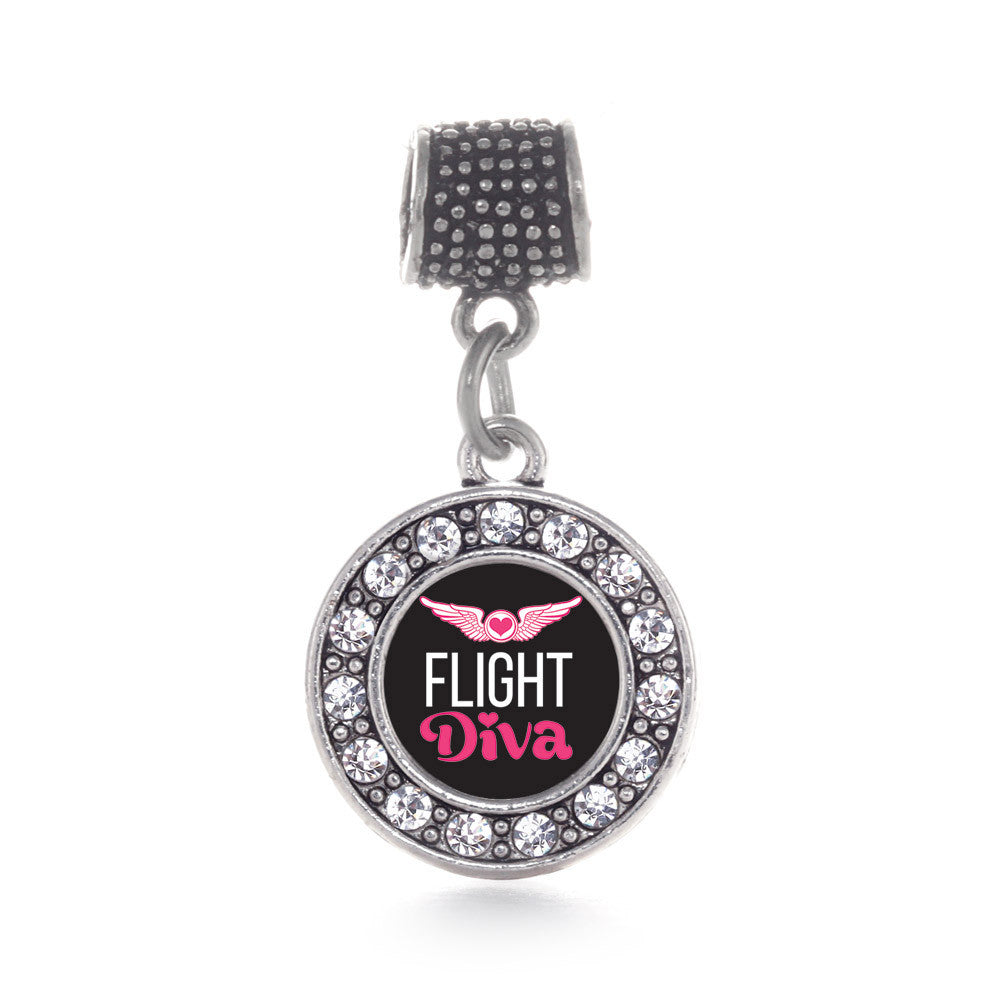 Flight Diva Circle Charm