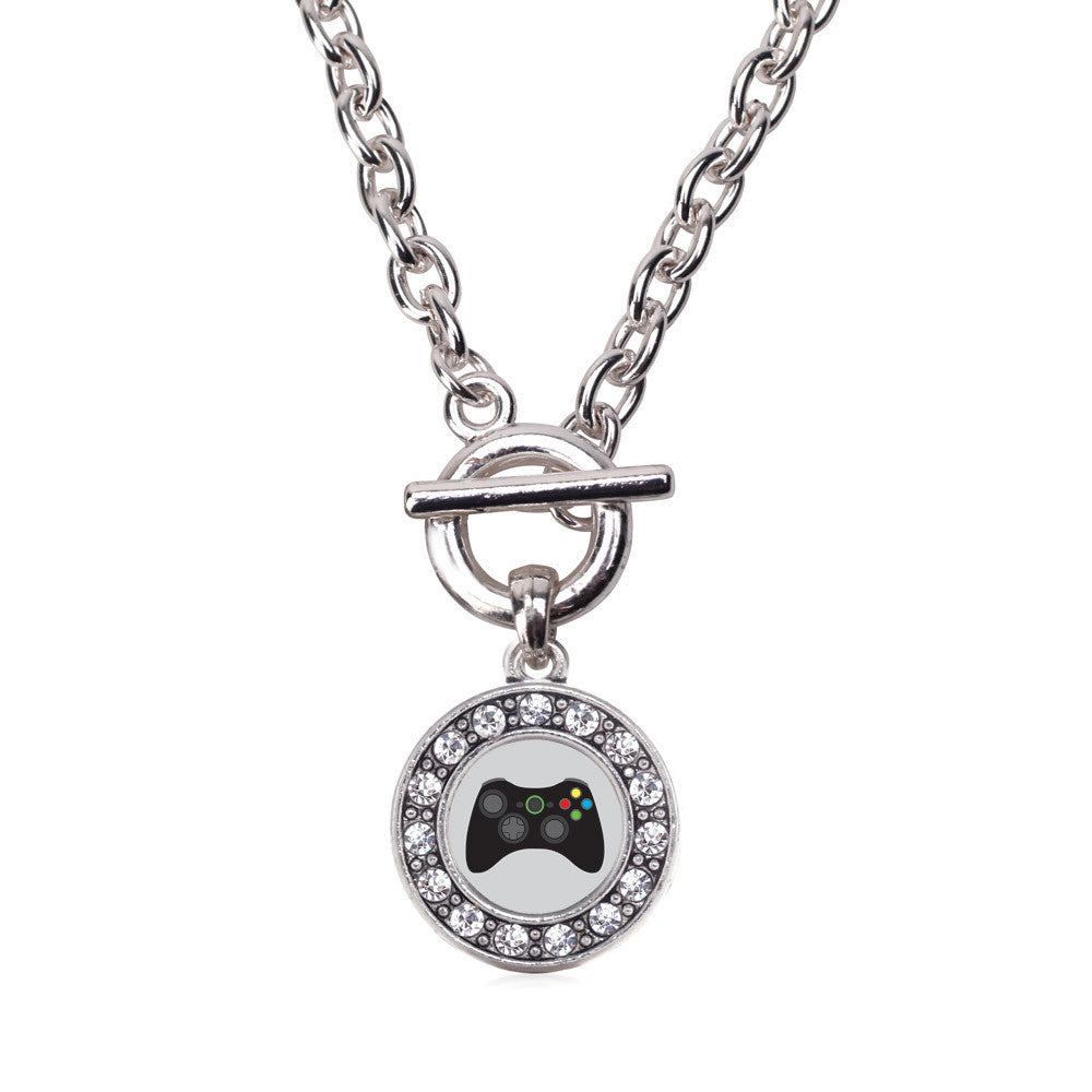 Gamer Girl Circle Charm