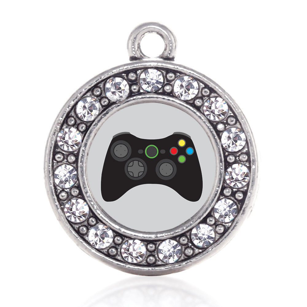 Gamer Girl Circle Charm