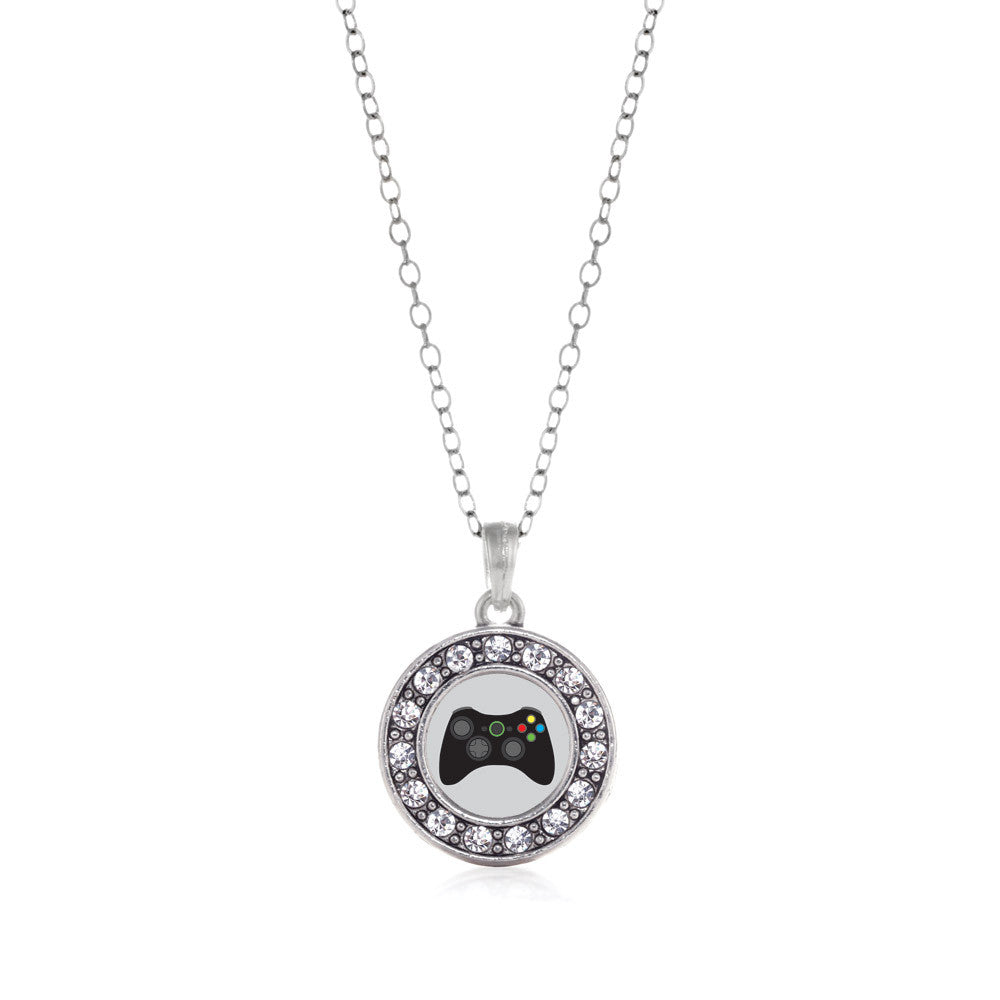 Gamer Girl Circle Charm