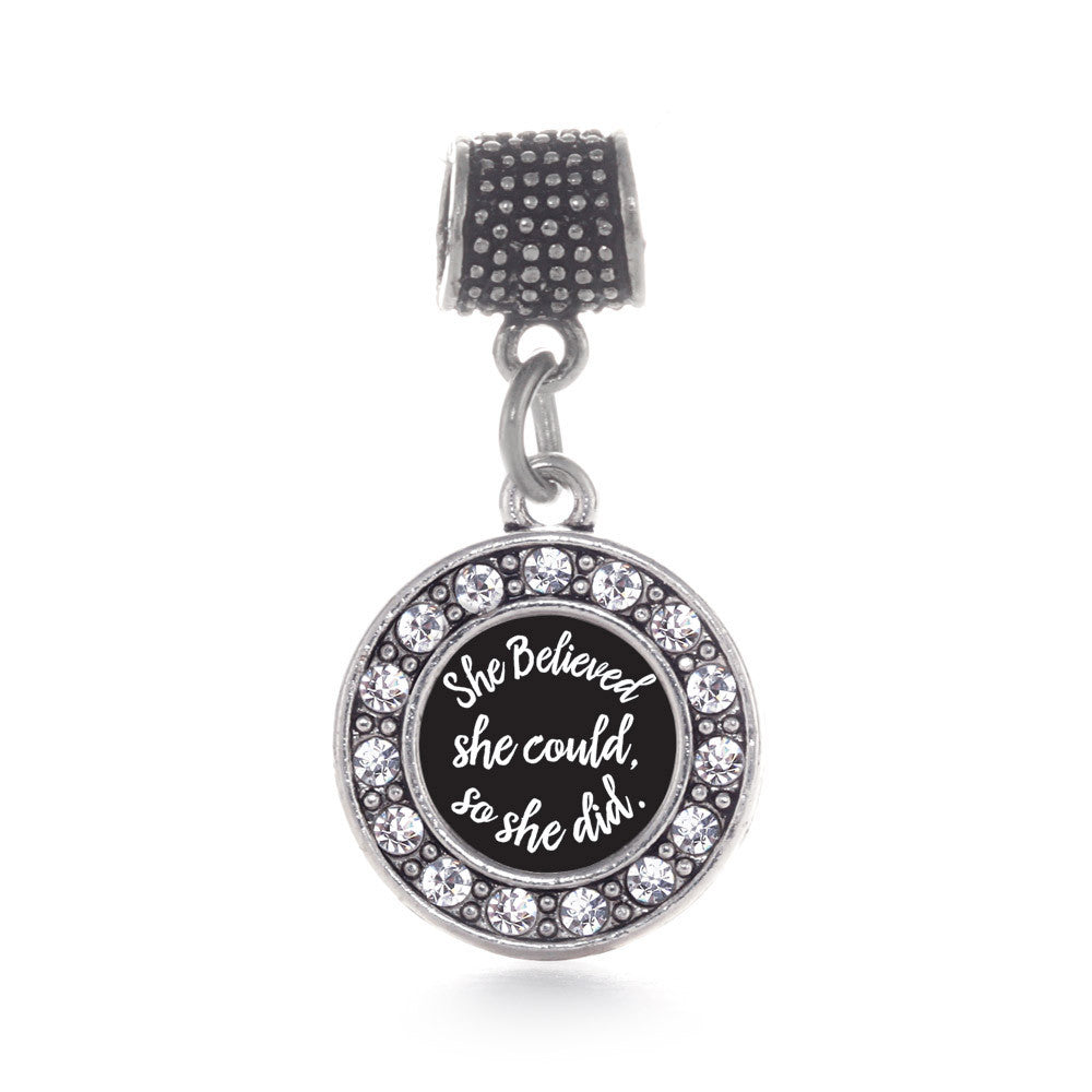 So She Did Circle Charm
