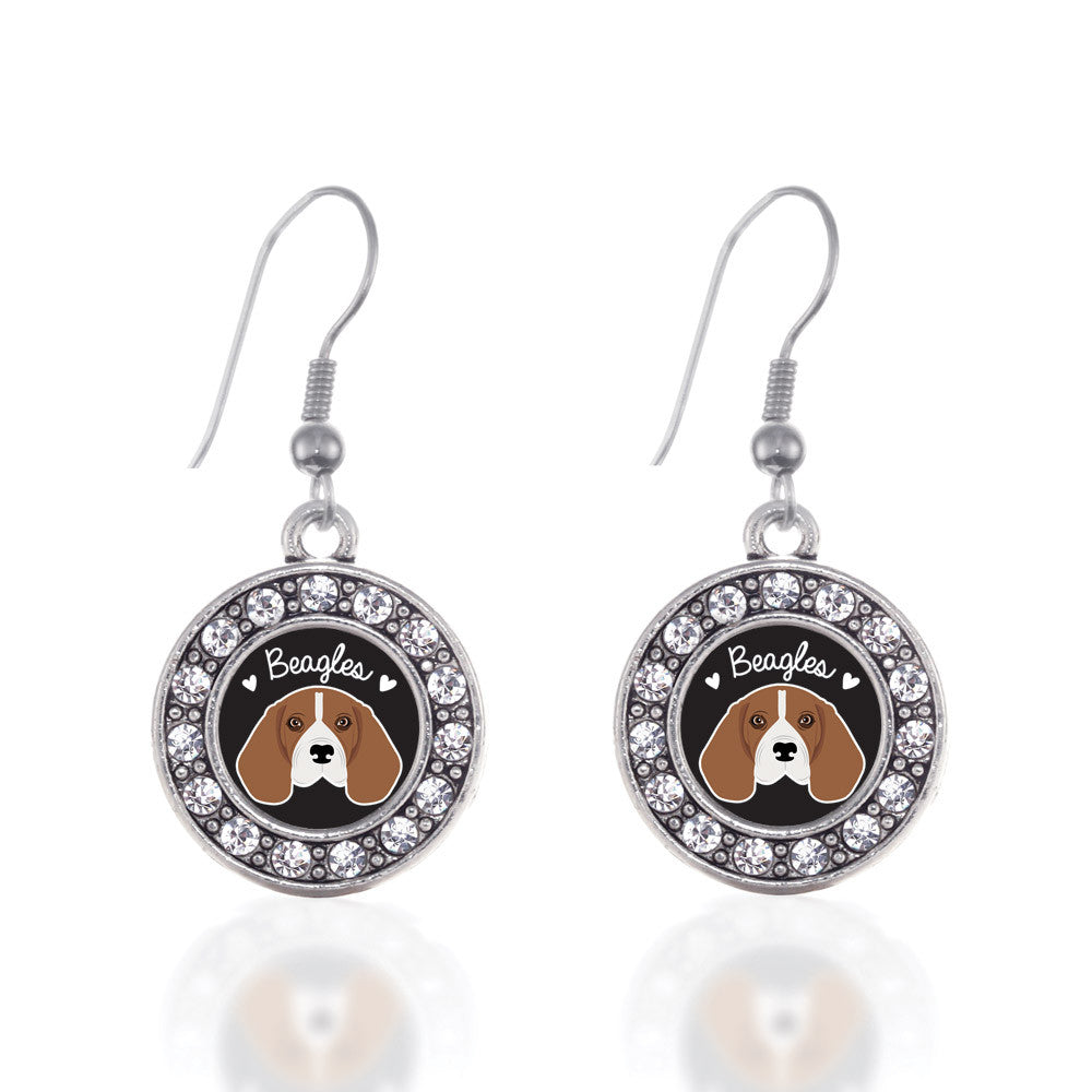 Beagle Lover Circle Charm