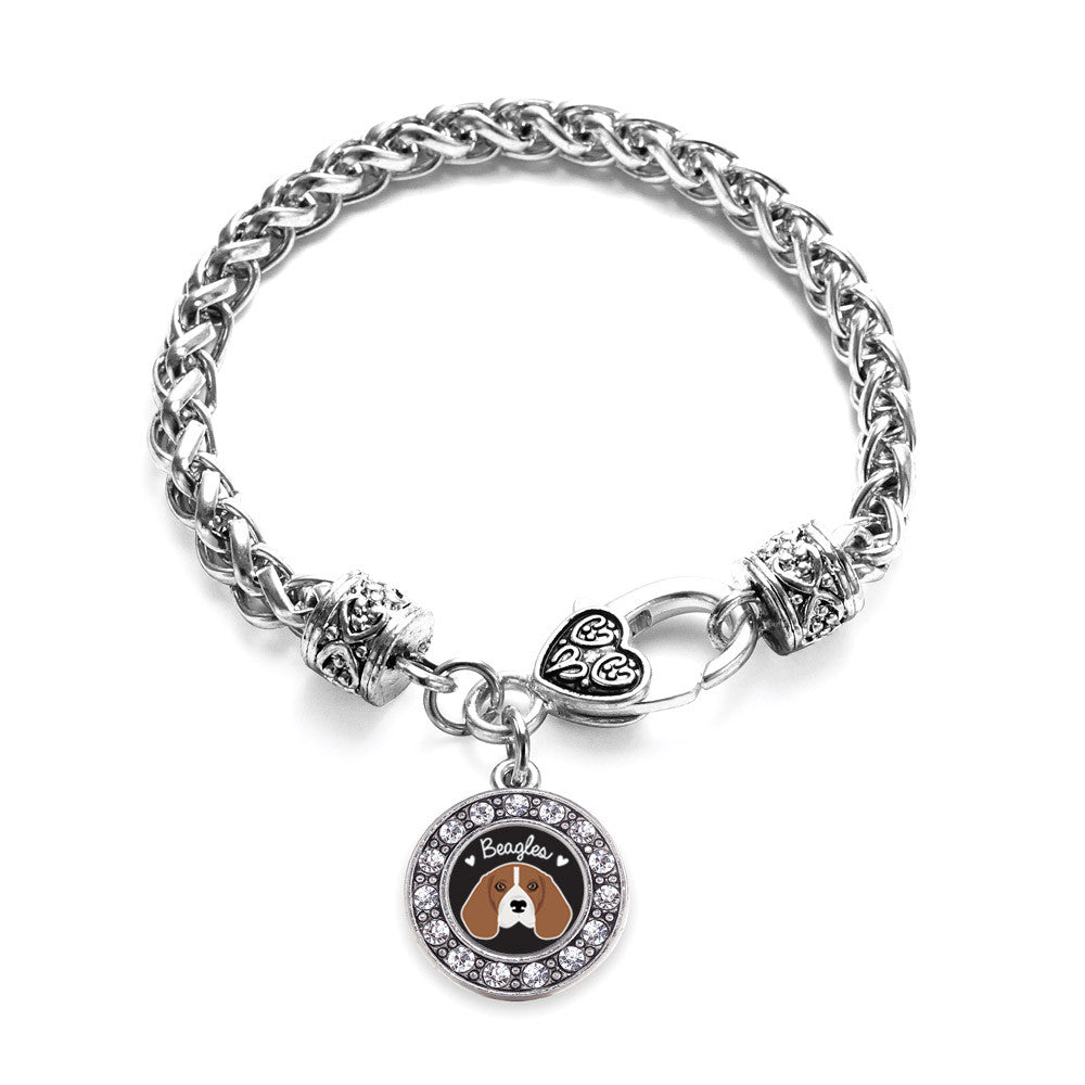 Beagle Lover Circle Charm