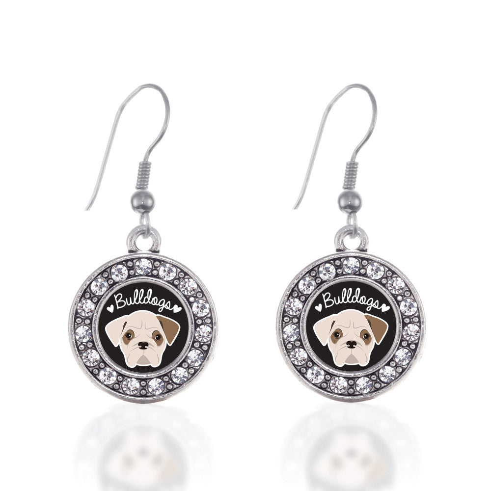 Bulldog Lover Circle Charm