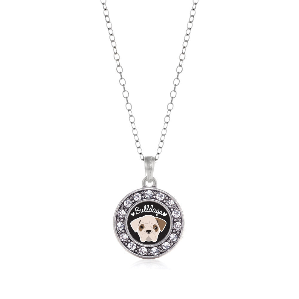 Bulldog Lover Circle Charm