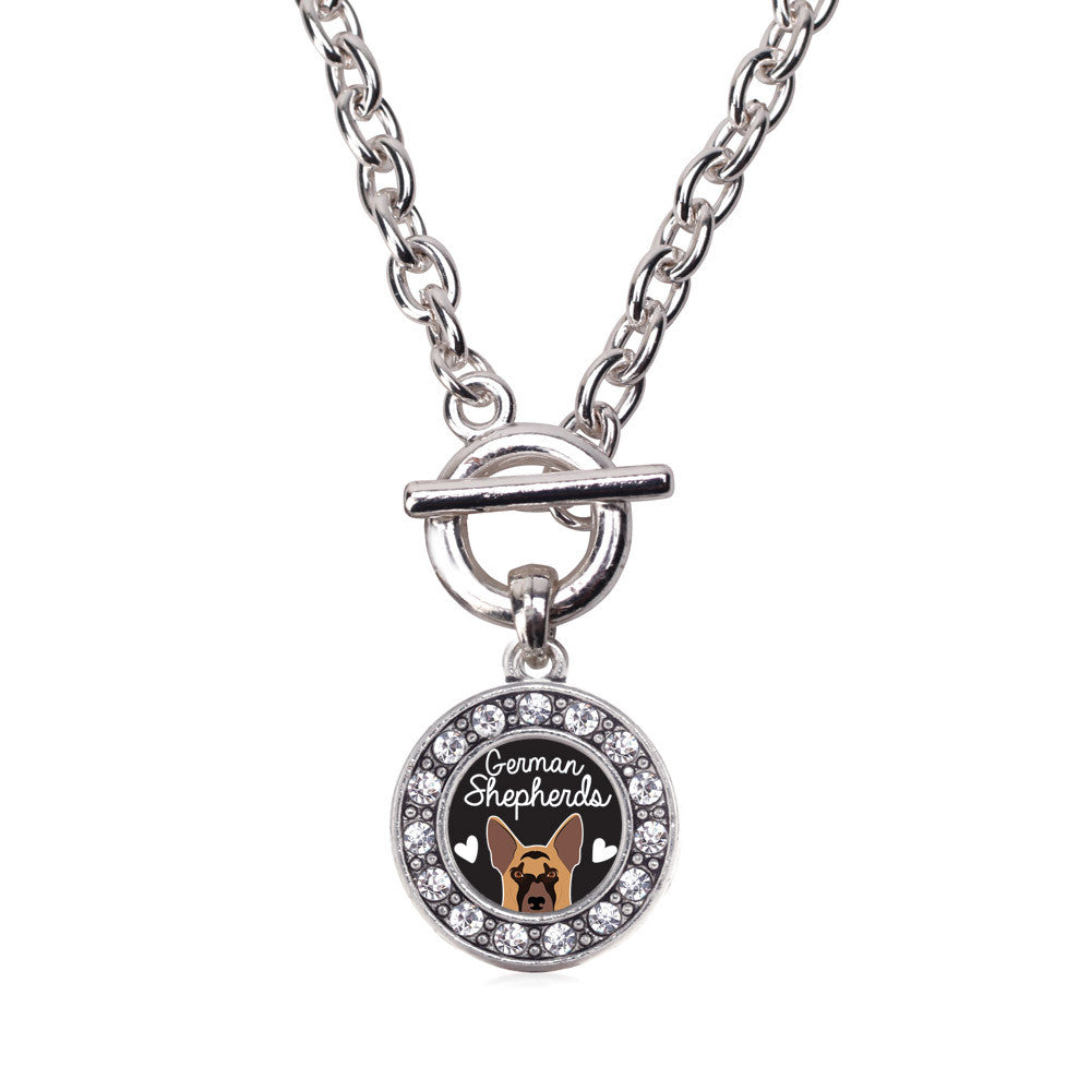 German Shepherd Lover Circle Charm