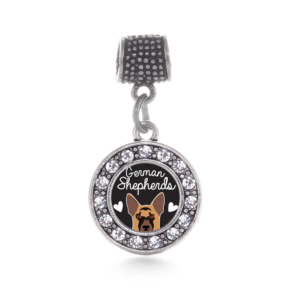 German Shepherd Lover Circle Charm
