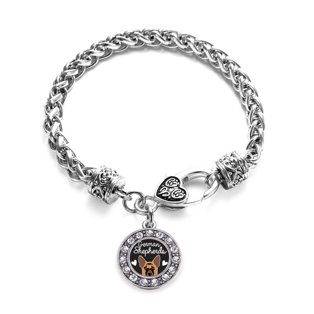 German Shepherd Lover Circle Charm