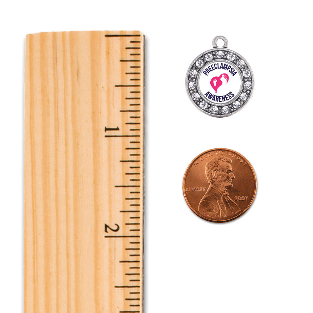 Preeclampsia Awareness Circle Charm