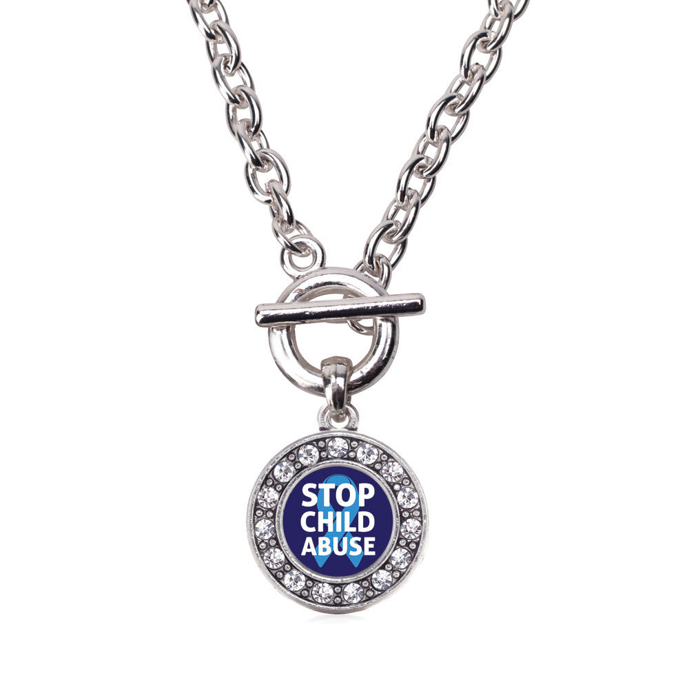 Stop Child Abuse Circle Charm