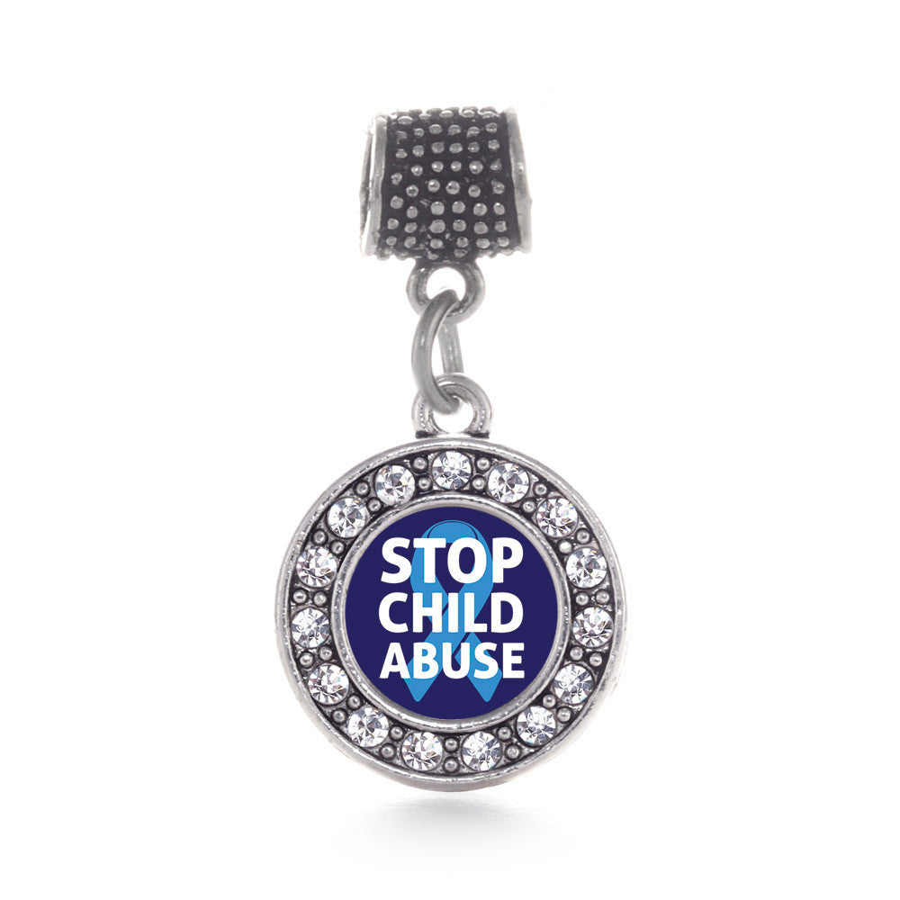 Stop Child Abuse Circle Charm