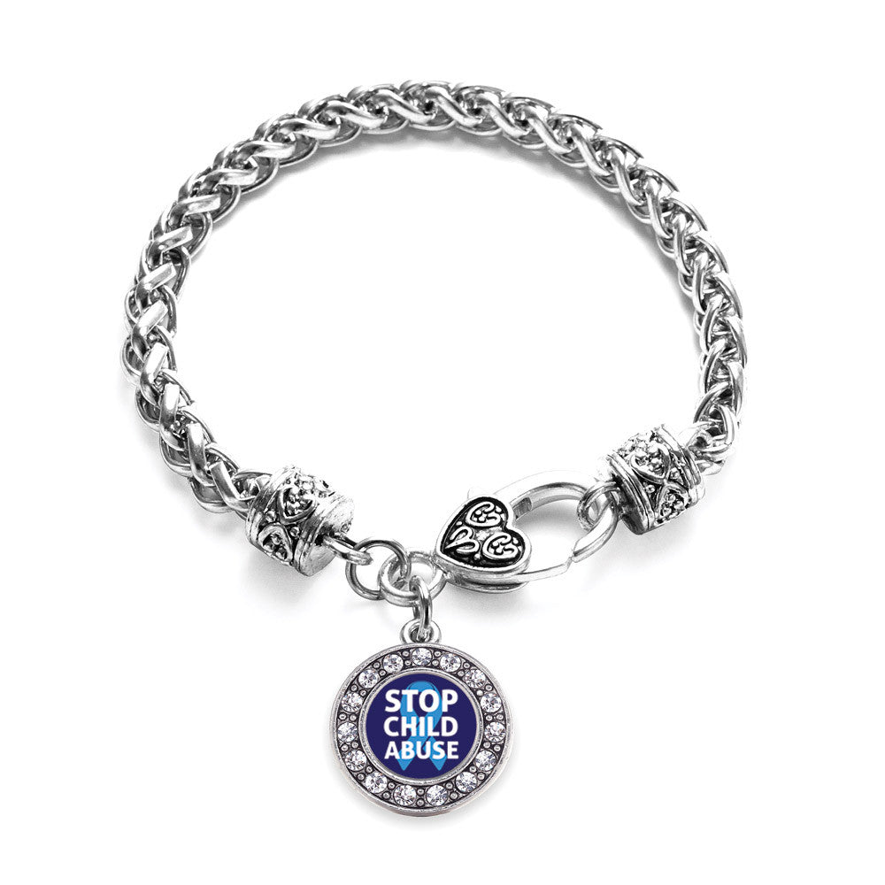 Stop Child Abuse Circle Charm