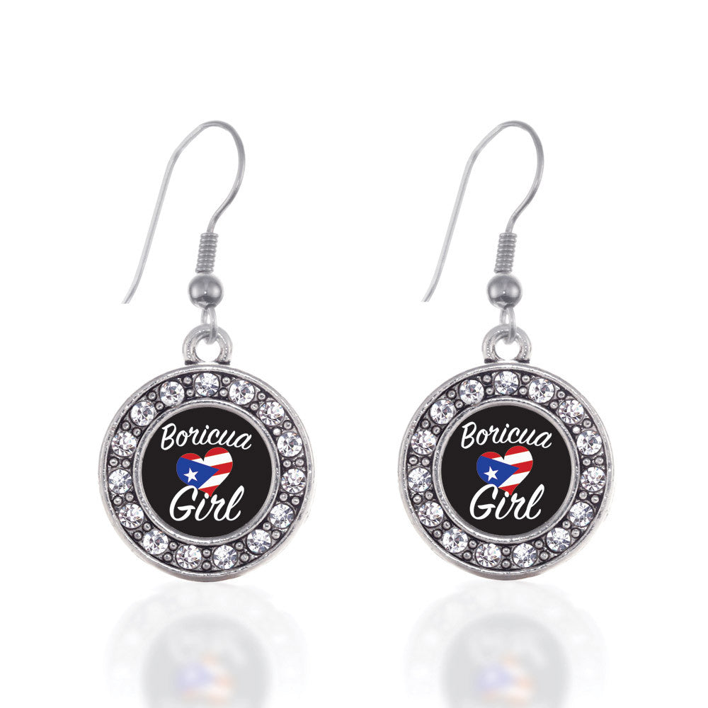 Boricua Girl Circle Charm