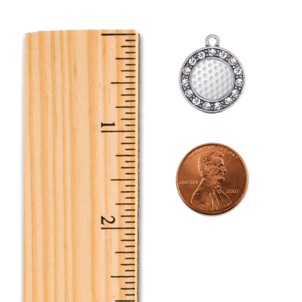 Golf Lovers Circle Charm