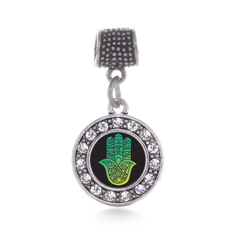 Hamsa Circle Charm
